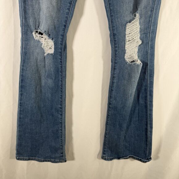 Lucky Brand Sweet Boot Jeans Women's 4 27 Light Wash Blue Denim Low Rise - Picture 3 of 13